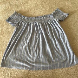 Off The Shoulder Striped Top